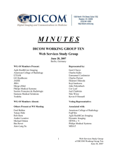Main Advantages of Web Services: - Dicom