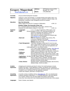 You can check out my resume as a web developer by