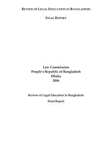 Review of Legal Education in Bangladesh