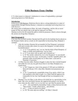 Short Essays In English To What Extent Is A Characters Dedication To A Sense Of Thesis Statement Examples Essays also English Persuasive Essay Topics Fifth Business Essay Outline Example Of A Thesis Statement In An Essay