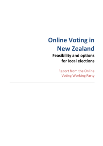 Online Voting in New Zealand - Department of Internal Affairs