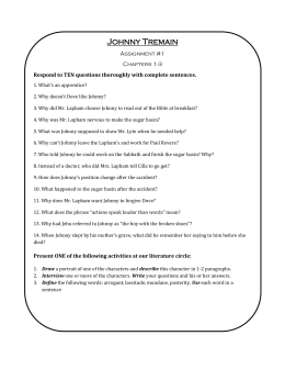 Johnny tremain plot diagram image