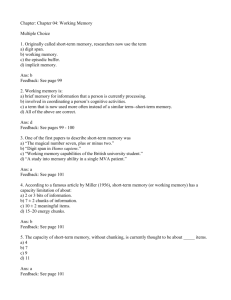 Chapter: Chapter01: An Introduction to Cognitive Psychology