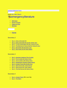 emergencyliterature - dulce et decorum est worksheet & analysis