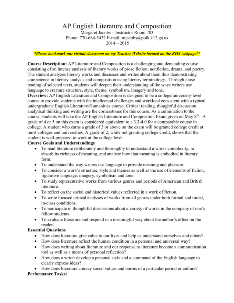 AP English Literature And Composition
