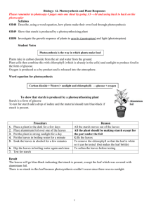 12. Photosynthesis and Plant Responses.doc