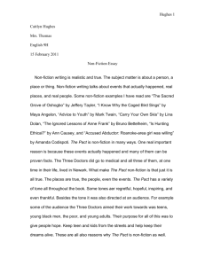 The pact nonefiction essay.doc
