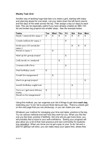 a blank task grid worksheet