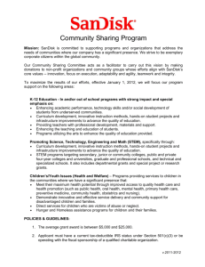grant application cover sheet - Silicon Valley Community Foundation