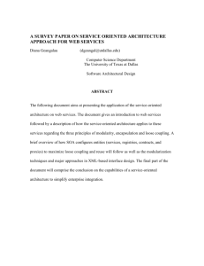 A SURVEY PAPER ON SERVICE ORIENTED ARCHITECTURE