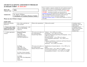 Student Learning Assessment Program