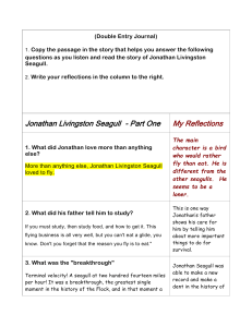 Jonathan Livingston Seagull Essay#1