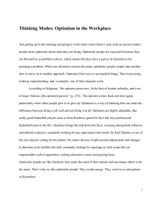 Thinking Modes: Optimism in the Workplace