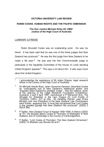 Cooke Essay June 2007 - The Hon Michael Kirby AC CMG