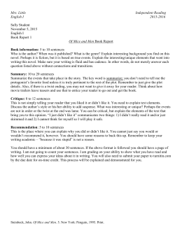 Writing Prompts For Of Mice And Men Elements To Include In Book Reports The Importance Of English Essay also Health Needs Assessment Essay Sample Of An Essay Paper