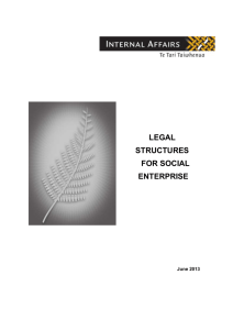 legal forms for social enterprise