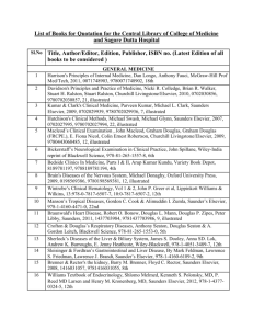List of Books for Quotation for the Central Library of College of