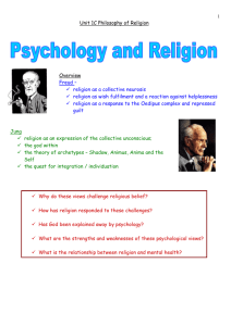 Unit 1C Philosophy of Religion booklet Psychology.doc