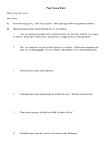 Peer Review Form