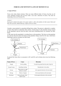 Chapter 3 Notes - Forces and models in mechanics