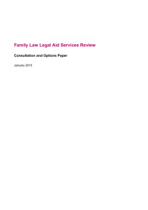 Family Law Legal Aid Services Review