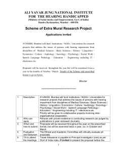 GUIDELINES TO COMPLETE RESEARCH PROPOSAL