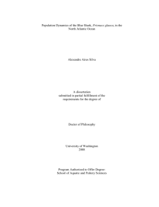 Population Dynamics of the Blue Shark, Prionace glauca, in the