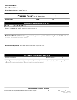 SAMPLE SCHOOL-BASED OCCUPATIONAL THERAPY INTERVENTION PLAN 