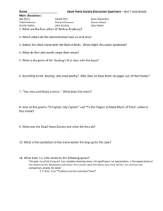 Dead Poet`s Society questions: