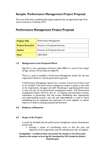 Sample: Performance Management Project Proposal
