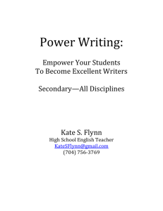 Power Writing Packet.doc - CLA-Best