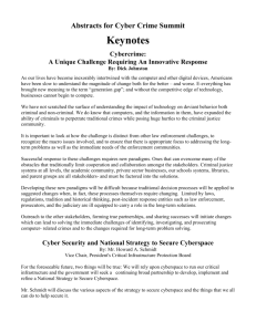 Abstracts for Cyber Crime Summit