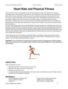 Heart Rate & Physical Fitness-Lab
