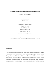 Evidence-Based Medicine