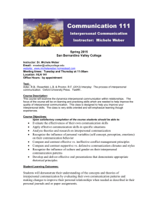 Communication 103 - www.micheleweber.homestead.com