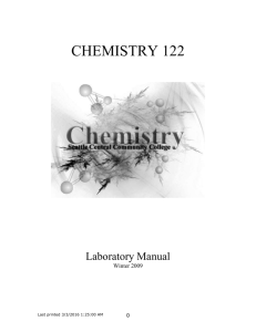 chemistry 102 - Seattle Central College
