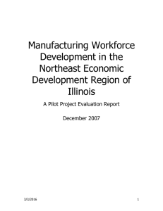 Manufacturing Workforce Development in the Northeast Economic