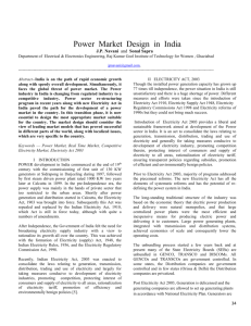 NAVANI & Sapra_ Power Market Design In India 24.2.11