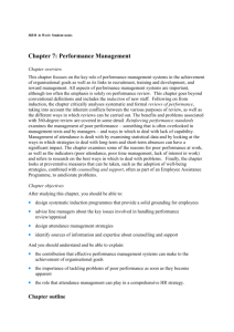 HRM At Work: Student notes Chapter 7: Performance Management