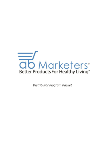 Welcome to the AB Marketers, LLC. Distributors
