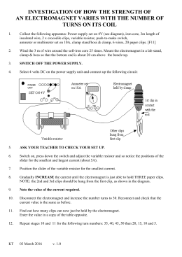 Building an Electromagnet Worksheet (doc)