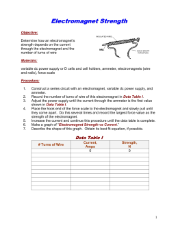 Building An Electromagnet Worksheet