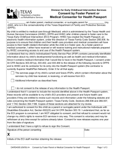 DARS4005, Consent of Foster Parent or Medical Consenter for