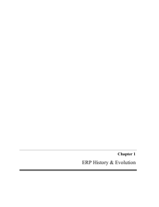 ERP History and Evolution