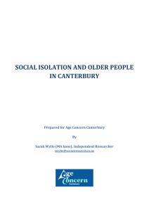 Social Isolation Research Report