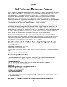 BAS-Technology Management Proposal