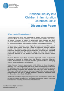 "National Inquiry into Children in Immigration Detention 2014