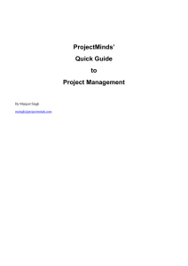 projectmind`s quick guide to project management