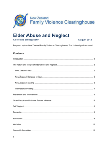 Elder abuse and neglect: a selected bibliography (Word DOC, 161 KB)