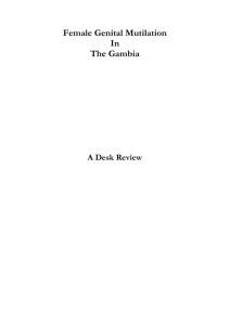 Female Genital Mutilation in The Gambia